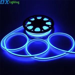 Lampu Neon Led ramping 50M lampu Strip Neon Led 12v lampu tali fleksibel Tira Luz lampu Neon tabung luar ruangan IP67 IP68