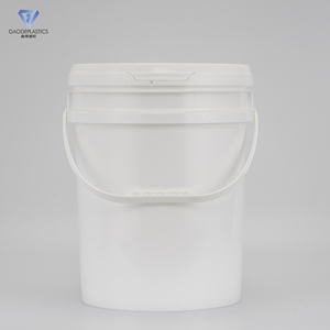 Nhà Máy Bán Buôn 18L Nhiệm Vụ Nặng Nề Trắng Nhựa Xô Với Nắp Xử Lý Cấp Thực Phẩm Sơn Dầu PP Thùng Trống Pails & Thùng - Product Image 1