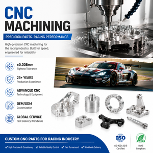 อะไหล่รถแข่งแบบกำหนดเอง บริการงานกลึง CNC อะลูมิเนียม อะไหล่รถยนต์ที่ผลิตด้วยเครื่อง CNC บริการงานกลึง CNC สแตนเลส - Product Image 1