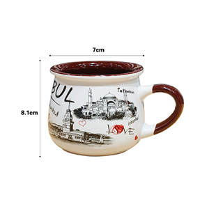 Стамбульская керамическая кружка для кофе на заказ с принтом городской достопримечательности Персонализированная рекламная посуда для питья сувенирная Подарочная дорожная чашка - Product Image 6