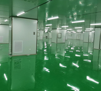 Salle blanche modulaire portable ISO 7 classe GMP D avec installation rapide du système AHU MAU certifié CE