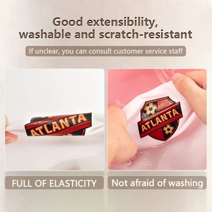 Tùy chỉnh 3D nhãn UV in TPU sắt-on vá truyền nhiệt bán buôn mô hình tùy chỉnh 3D Silicone nhãn cho T-Shirts & mũ - Product Image 5