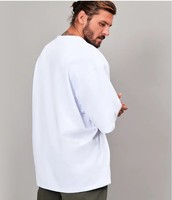 T-shirts Oversize en Coton Tricoté Épais 260 GSM 100% Coton Écologique, Épaules Tombantes, Streetwear Homme, Manches Courtes, Col Rond – Vente en Gros