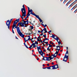 Nuevo Lazo <span class=keywords><strong>de</strong></span> Tela con Estrellas y Rayas del Día <span class=keywords><strong>de</strong></span> la Independencia Americana, Hecho a Mano, Primavera 2026, Pinza <span class=keywords><strong>de</strong></span> <span class=keywords><strong>Pelo</strong></span> <span class=keywords><strong>de</strong></span> Pico <span class=keywords><strong>de</strong></span> Pato para Mujer, Venta Transfronteriza - Product Image 3