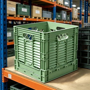 Caja <span class=keywords><strong>de</strong></span> Almacenamiento Plegable Cuadrada <span class=keywords><strong>de</strong></span> Plástico Resistente JOIN, Apilable, para Logística y Distribución <span class=keywords><strong>de</strong></span> Almacenes - Product Image 4