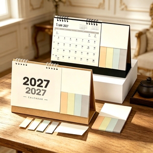 <span class=keywords><strong>Calendario</strong></span> Simple con Notas, <span class=keywords><strong>Calendario</strong></span> de Notas Personalizado para Empresa, Bloc de Notas de Escritorio, <span class=keywords><strong>Calendario</strong></span> de Mesa 2027 y Bloc de Notas - Product Image 2