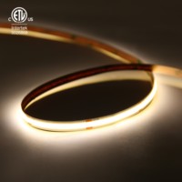 COB Bande LED 8mm 480LED Haute Densité Flexible Dimmable RA90 Barre LED Bande pour Éclairage Décoratif RA90 Bande Led Lumière Cob CE UL