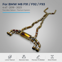 Système d'échappement en titane pour BMW M8 F91/F92/F93 4.4T 2019-2023 berline deux portes, système d'échappement Catback Valvetronic