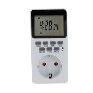 Soket Timer Digital SETO9A-<span class=keywords><strong>GR</strong></span>-pemrograman mingguan cerdas & hemat energi - Product Image 1