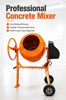 Mini bétonnière manuelle portable 60L 105L 120L 205L