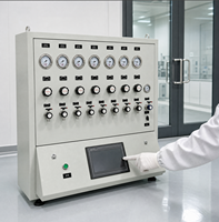 Gabinete Mezclador de Gases Multicanal, Sistema de Mezcla de Gases con hasta 8 Entradas de Gas para Pruebas Ambientales en Laboratorio