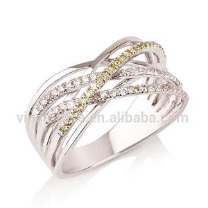 Guangzhou proveedor de alta calidad de solitario anillo de <span class=keywords><strong>diamantes</strong></span> de oro blanco de 18k joyería - Product Image 1