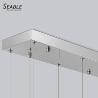 Lampe led rectangulaire en cristal, design moderne, éclairage d'intérieur, luminaire décoratif de plafond, couleur jaune or