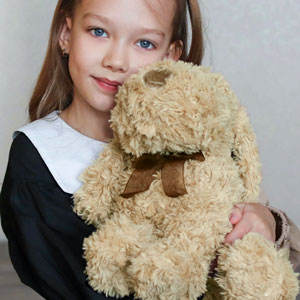 Giocattolo per cani in peluche, cucciolo morbido e imbottito con pelliccia soffice, simpatico cane di peluche per regali di compleanno per bambini, decorazioni per la camera da letto e regali di Natale - Product Image 4