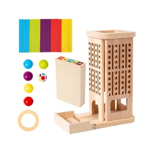CPC/CE Montessori pour enfants 3-en-1 couleur cueillette bâton jeu Parent enfant éducation précoce Puzzle jouet en bois - Product Image 5