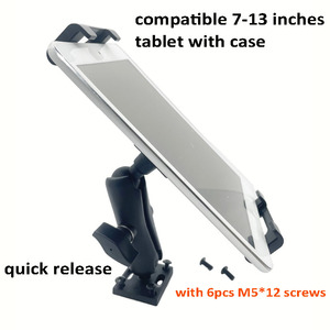 Kim Loại Nhiệm Vụ Nặng Nề Khoan Cơ Sở Người Giữ Xe 25Mm Bóng Cực Núi Điện Thoại Đứng Bust Máy Kéo Xe Tải Máy Tính Bảng Núi - Product Image 6