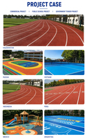 Colle polyuréthane monocomposant DF Sports pour le mélange de granulés de caoutchouc EPDM et de revêtements sportifs