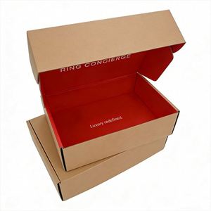 Custom Size Logo Printed Rigid Shipping Boxes for E-Commerce - Black Corrugated Cardboard Hat Cloth Packaging Boxes - Product Image 3