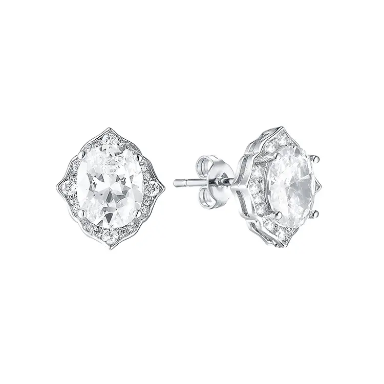 Keiyue fashion 925 sterling silver jewelry nickel free korean bridal earrings 2024 wholesale earrings