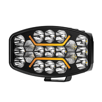 DXZ 10C02 Phare de conduite à 19 LED de 10 pouces avec faisceau spot et DRL 24V Blanc Jaune pour 4x4