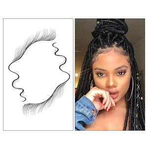 Pegatinas de Tatuajes Temporales Naturales para Rostro y Cabello - Diseños de Cabello de Bebé Sexy, Resistentes al Agua y Ecológicos - Product Image 4