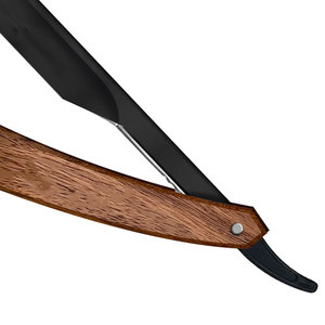 Navaja de Afeitar Plegable de Alta Calidad para Barberos con Cómodo Mango de Madera, Herramientas de Afeitado y Depilación, Navaja de Barbero - Product Image 4