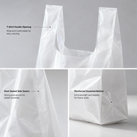 Sacs en plastique PE de haute qualité avec logo personnalisé, sacs imprimés sur mesure pour l'emballage de marchandises
