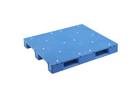 Palette en plastique industrielle de haute résistance 1300*1150*150mm, bleue, pour l'exportation, stockage en entrepôt, matériel