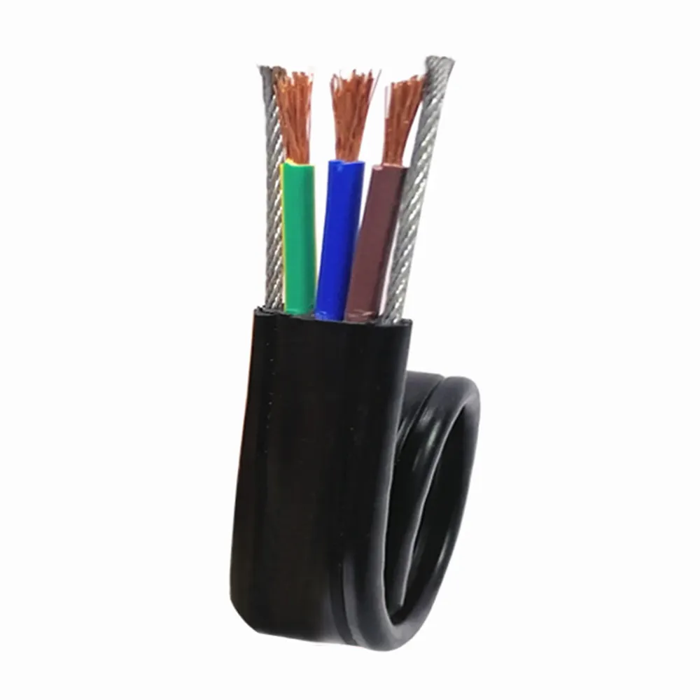 Flat Heat Traveling Cable Cat 6 Rubber Flexible UTP CAT5E Elevator And Tower Crane Cables