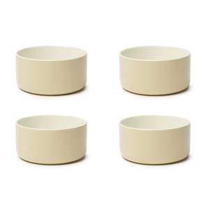 Ensemble de 4 bols Excelsa en porcelaine nordique 13x6.5x13 cm Crème - Product Image 2