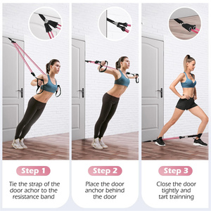 Equipo de Fitness para Moldear el Cuerpo, Quemar Grasa y Rehabilitación Física, Kit de Barra de Yoga y Pilates para Gimnasio en Casa con Bandas de Resistencia - Product Image 5