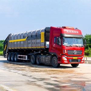 China Manufacturer 3 Axle 47cbm Mobile Waste Garbage Collection Truck Trailer Compressed Compactor Garbage Semi Trailer - Product Image 6