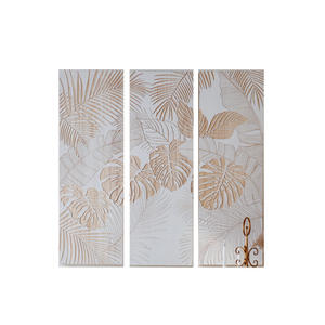 Moroccan Solid Wood Carved Wall Hanging Rectangle Engraved <b>Frame</b> Living Room Decor - Product Image 5