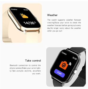 สมาร์ทวอทช์ Y13 หน้าจอสัมผัสเต็มรูปแบบขนาด 1.44 นิ้ว รองรับ Android และ IOS สำหรับผู้หญิงและผู้ชาย พร้อมหน้าปัดแบบกำหนดเอง ฟังก์ชั่นโทรศัพท์ เข็มทิศ และอีเมล - Product Image 4