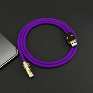 2025 Chubby Silicone Tipo C a Usb a Cable 100W Cargador rápido Cable de carga de teléfono Cable DE DATOS irrompible para <span class=keywords><strong>Huawei</strong></span> Android - Product Image 1