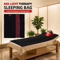 Couverture de luminothérapie rouge à triple puce de 180 cm de long, 2520 points, en tissu pour soins de la peau, sac de couchage, tapis corporel complet pour le soulagement de la douleur - Vente en gros