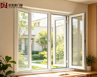 Ventana Abatible y Giratoria de UPVC con Buen Sellado, Vidrio Triple Aislante de Baja Emisividad para Casas Pasivas