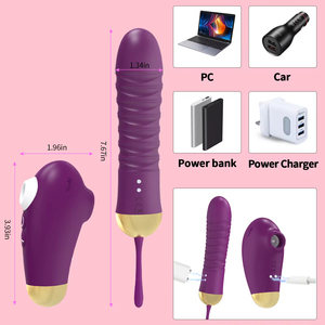 Sex Toy for Clit G Spot Stimulation, Adult Female Thrusting <b>Vibrator</b>, 10 <b>Vibration</b> Mode Massager Stick for Faster Orgasms - Product Image 6