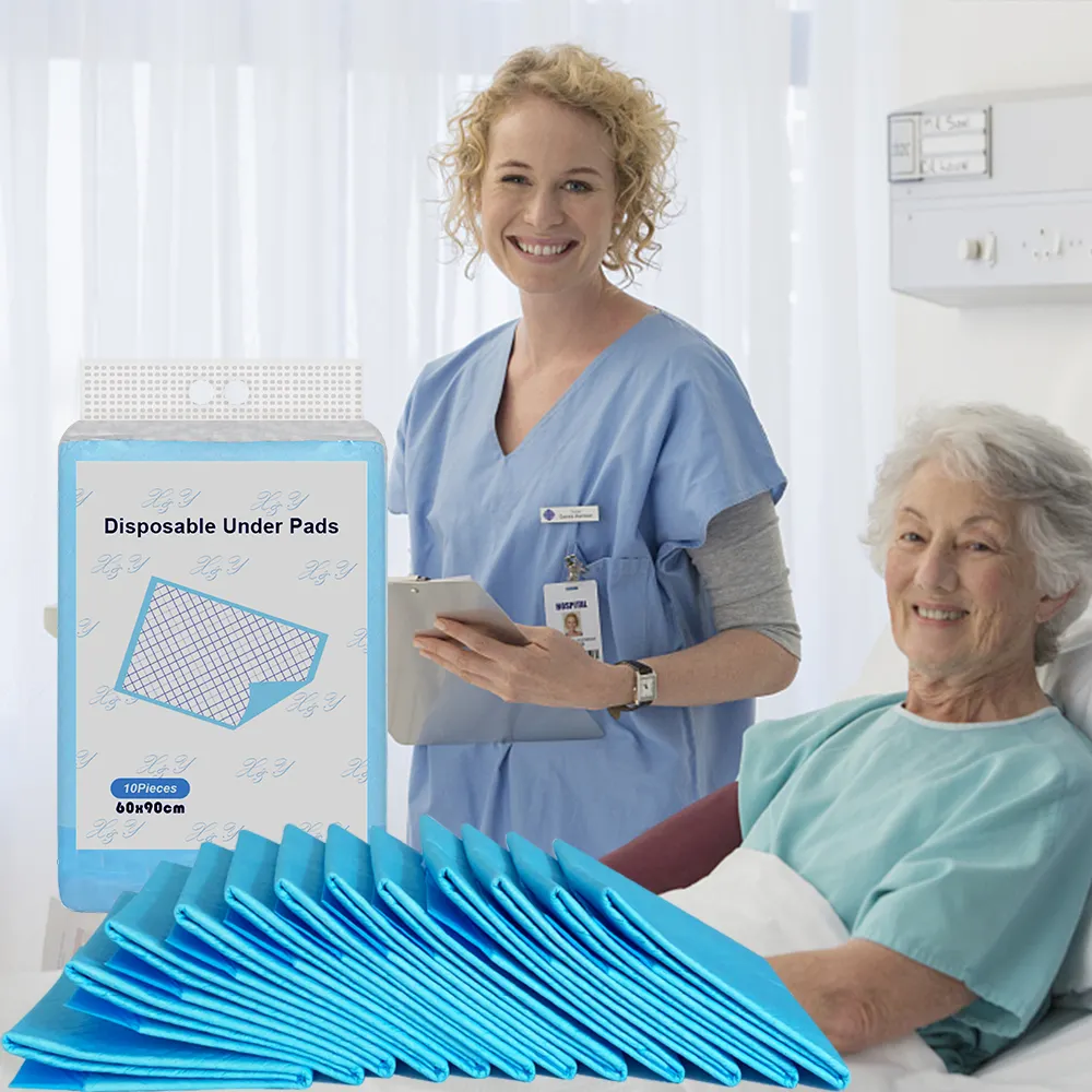 Isposable beauty-sábana sanitaria debajo de las almohadillas en rollo/sábanas de goma para cama de hospital