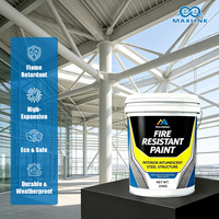 Peinture ignifuge commerciale pour plateformes intérieures en acier, facile à appliquer, pour la protection de grands projets de construction