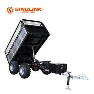 Remorque benne hydraulique 1000 kg à pneus extra larges et cric, directement de l'usine - Product Image 6