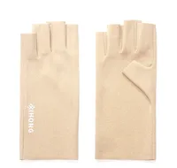 Manucure Art Gant UV Anti Radiation Protection Bijoux Gants Pour Gel Nail LED Demi Doigt Protecteur Ongles Gants