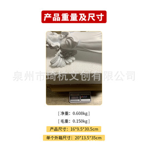 Figura de Ángel Rezando Qi Hang, Resina Blanca, Decoración Interior para el Hogar, Decoración para Dormitorio, Sala de Estar, Entrada, Mueble para TV - Product Image 4