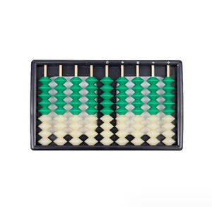 Tout nouveau jouet éducatif mathématique de calculatrice Soroban en plastique chinois <span class=keywords><strong>Abacus</strong></span> pour enfant 9 colonnes 9 perles - Product Image 3