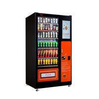 Distributeur automatique de snacks et de boissons XY Simple avec écran tactile de 22 pouces, SDK, en acier inoxydable, gestion basée sur le cloud, pour utilisation dans les centres commerciaux