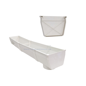 Canaletas de Plástico Duraderas e Impermeables, Proveedor de Vietnam, OEM ODM, Solución Moderna para Drenaje de Agua en Techos, PVC Confiable - Product Image 2