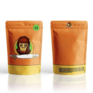 Custom Matte Recyclable Stand Pouch Smell Proof Ziplock 3.5g Mylar <b>Bag</b> Edible Candy Tobacco Gummies Packaging - Product Image 1