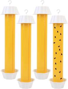 Pièges à mouches collants suspendus pour l'extérieur et l'intérieur, bâtonnets collants pour mouches, pour la lutte contre les mites, les moustiques, les moucherons, les insectes nuisibles - Product Image 2