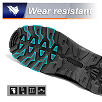Chaussures de Sécurité JIANKUN S3 Sans Lacets en Cuir Lisse, Bottes Embout Acier Anti-Écrasement/Perforation, Plaque Anti-Statique pour Hommes, Travail OEM/ODM