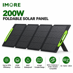 Panel Solar Flexible de 200W, Módulo Monocristalino Ligero para Techo de Caravana, Autocaravana, RV, Campervan - Product Image 1